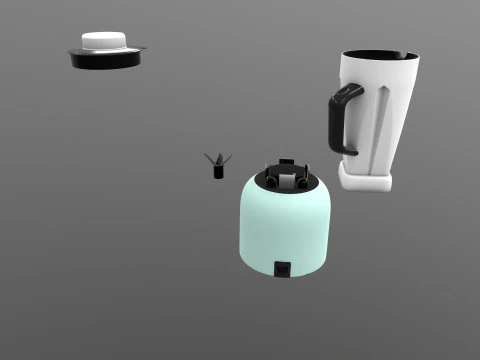 搅拌研磨机 3D 模型