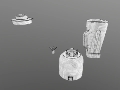 搅拌研磨机 3D 模型