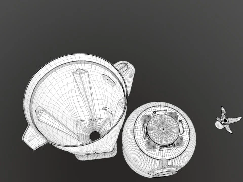搅拌研磨机 3D 模型