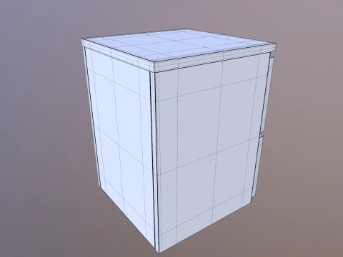 사이드 테이블 3D 모델