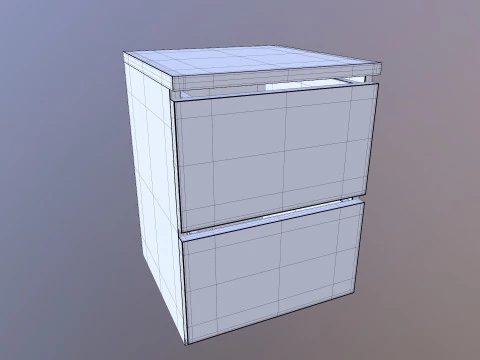 사이드 테이블 3D 모델