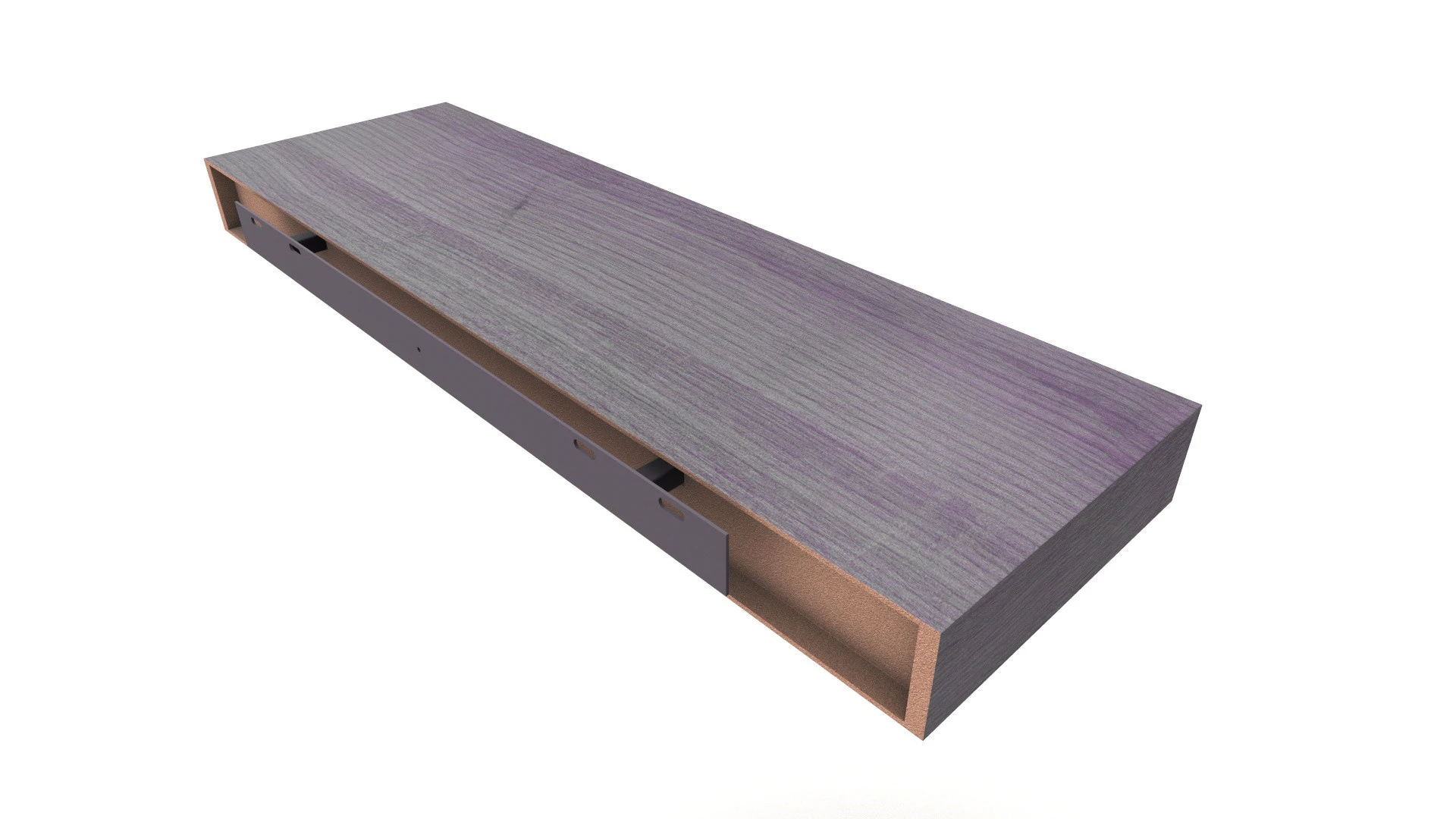 Hanging wooden tray 3D Model .c4d .max .obj .3ds .fbx .stl .blend 