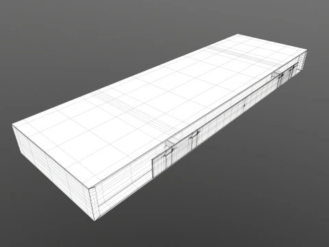 Hanging wooden tray 3D Model