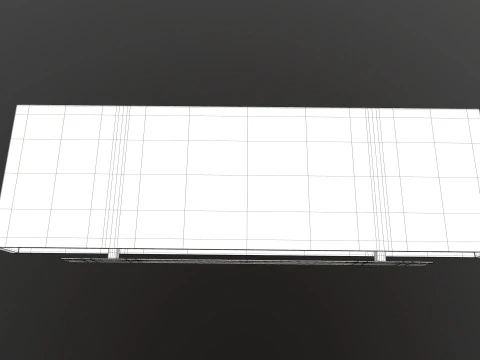 Hanging wooden tray 3D Model