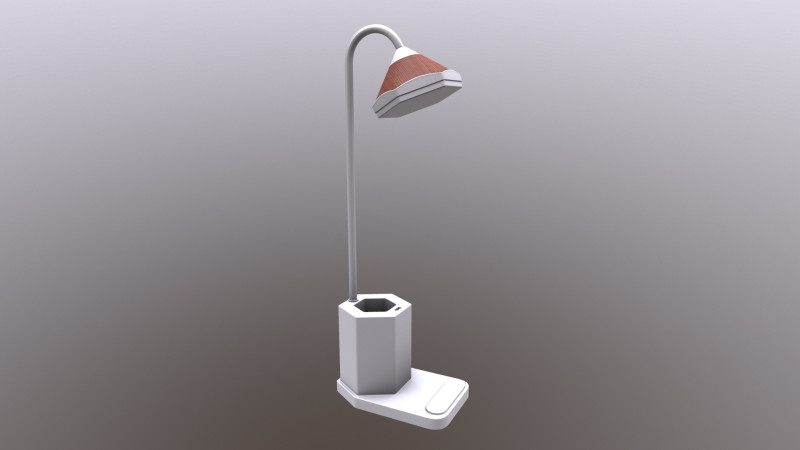 Table Lamp 3D Model .c4d .max .obj .3ds .fbx .stl .blend