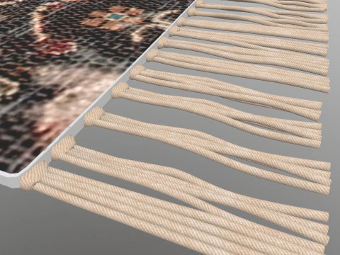 Multicolor Cotton Carpet 3D Model