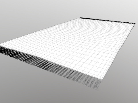 Multicolor Cotton Carpet 3D Model