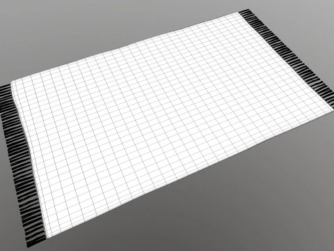Multicolor Cotton Carpet 3D Model