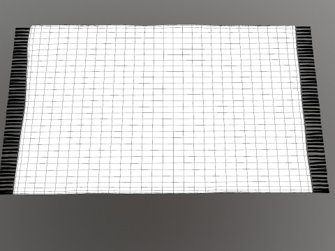 Multicolor Cotton Carpet 3D Model