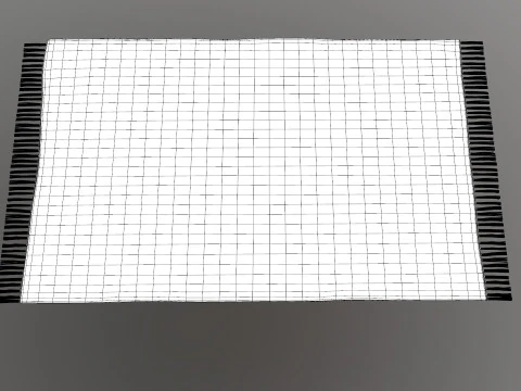 Multicolor Cotton Carpet 3D Model