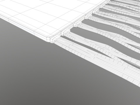 Multicolor Cotton Carpet 3D Model