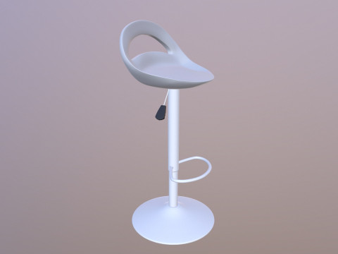 Counter Bar Stool 3D Model
