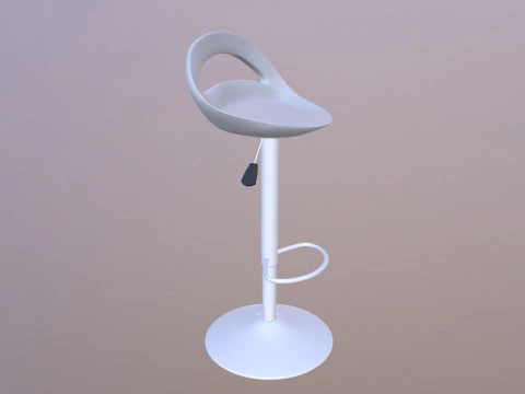 Counter Bar Stool 3D Model
