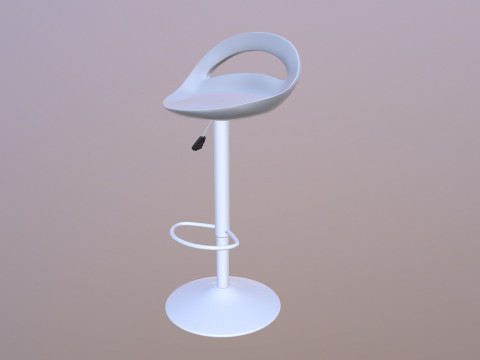 Counter Bar Stool 3D Model