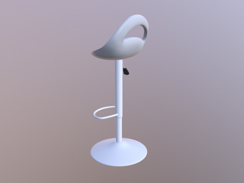 Counter Bar Stool 3D Model