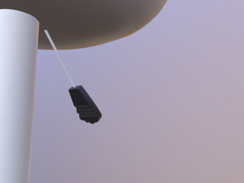 Counter Bar Stool 3D Model