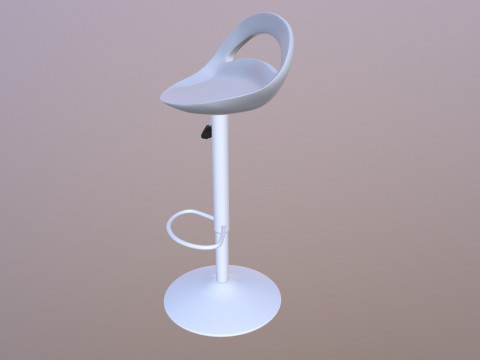 Counter Bar Stool 3D Model