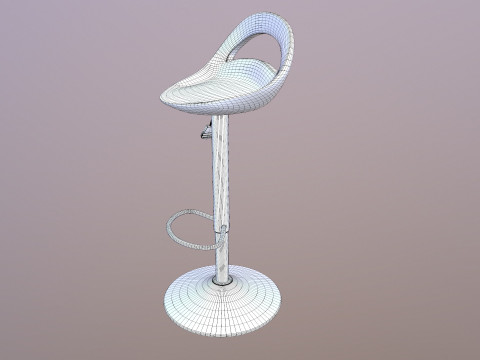 Counter Bar Stool 3D Model