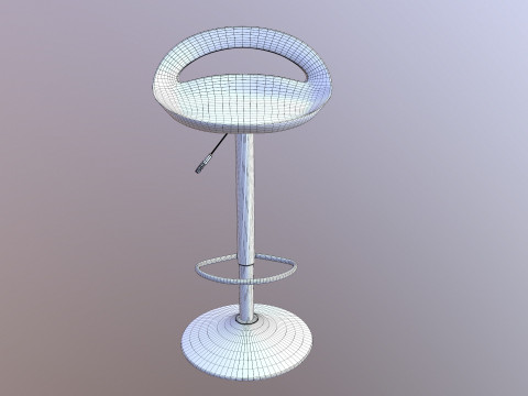 Counter Bar Stool 3D Model