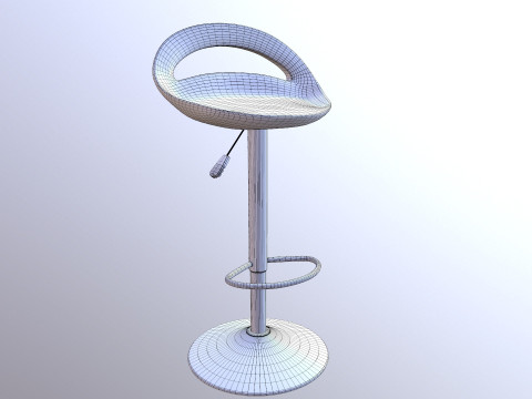Counter Bar Stool 3D Model