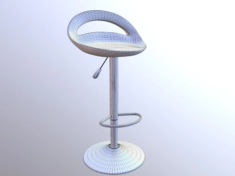 Counter Bar Stool 3D Model