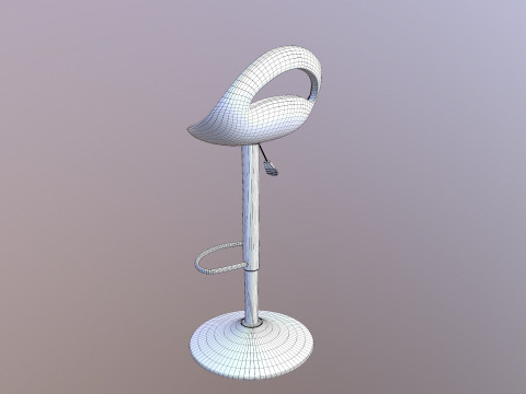 Counter Bar Stool 3D Model