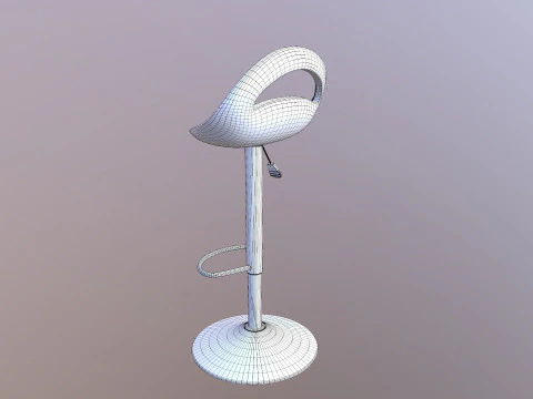 Counter Bar Stool 3D Model