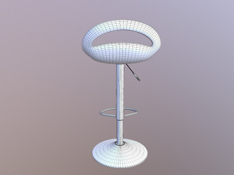 Counter Bar Stool 3D Model