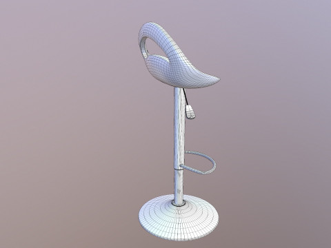 Counter Bar Stool 3D Model