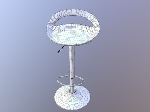 Counter Bar Stool 3D Model