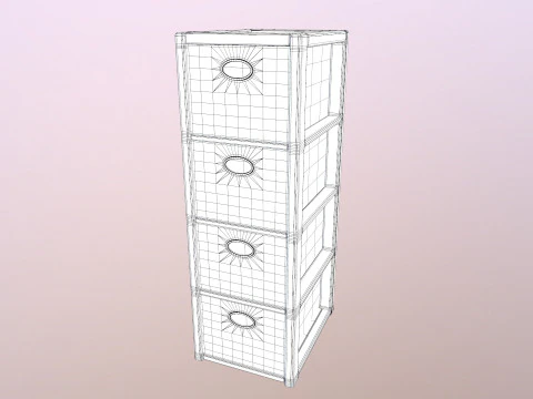 Beside Storage 3D Model