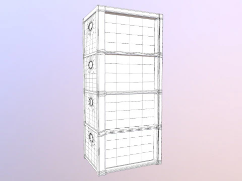 Beside Storage 3D Model