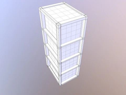 Beside Storage 3D Model