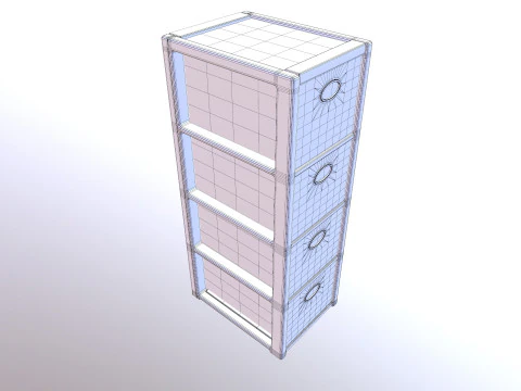 Beside Storage 3D Model