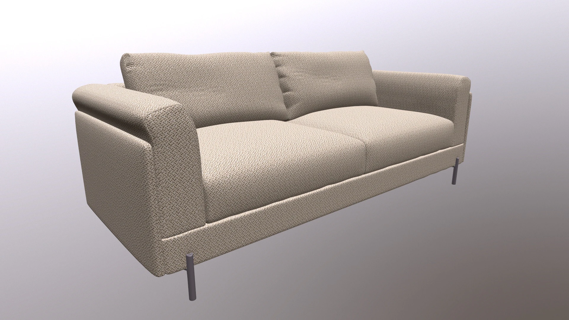Limari Home Rodolphe abric Upholstered Sofa 3D Model .c4d .max .obj .3ds .fbx .stl .blend 