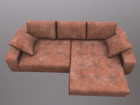 Modern Stylish Corner Sofa 3D Model