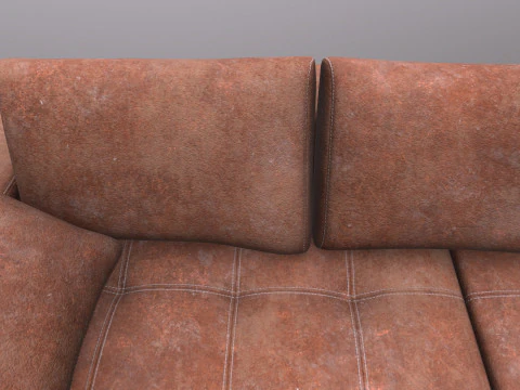 Modern Stylish Corner Sofa 3D Model