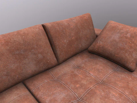 Modern Stylish Corner Sofa 3D Model