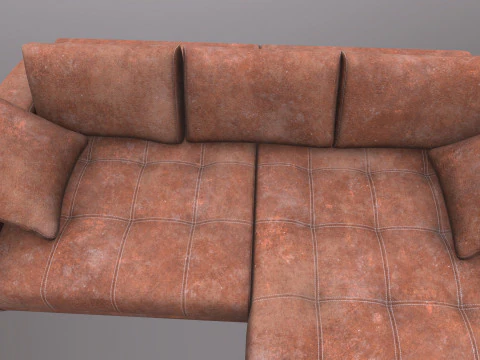 Modern Stylish Corner Sofa 3D Model