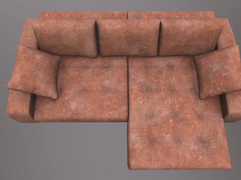 Modern Stylish Corner Sofa 3D Model