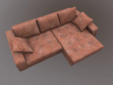 Modern Stylish Corner Sofa 3D Model