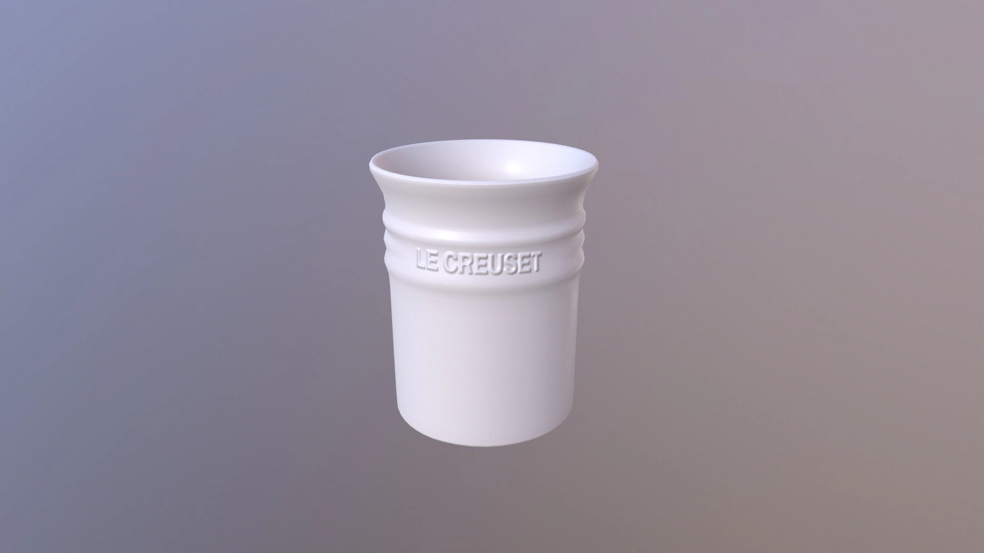 Le Creuset Planters 3D Model .c4d .max .obj .3ds .fbx .stl .blend