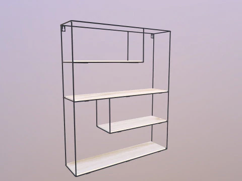 Wall Shelf Unit 3D Model