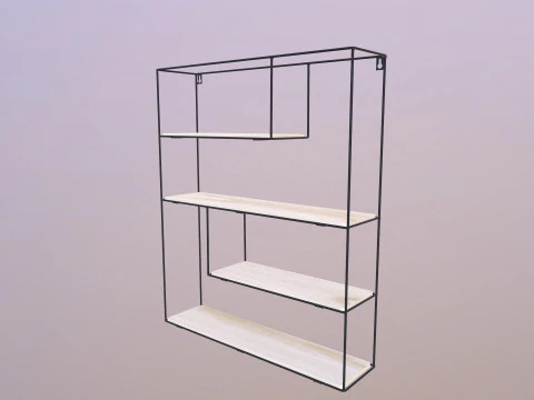 Wall Shelf Unit 3D Model