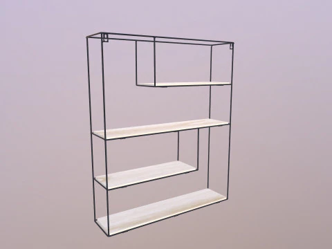 Wall Shelf Unit 3D Model