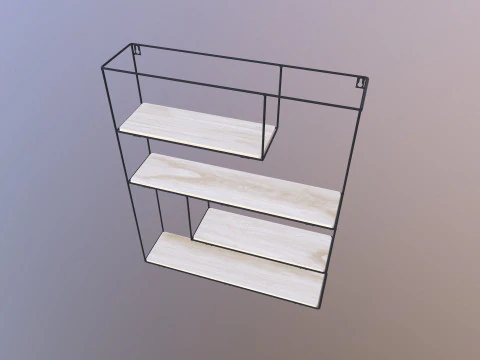 Wall Shelf Unit 3D Model