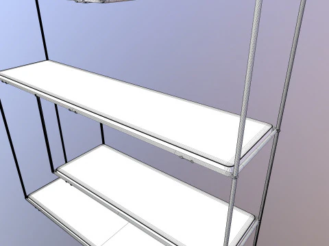 Wall Shelf Unit 3D Model