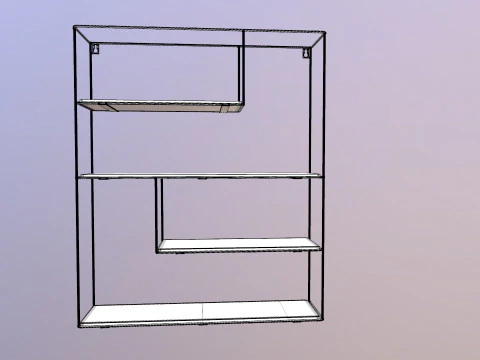 Wall Shelf Unit 3D Model