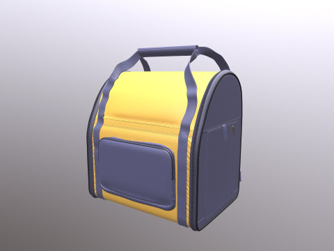 पालतू बैगपैक वाहक 3D मॉडल