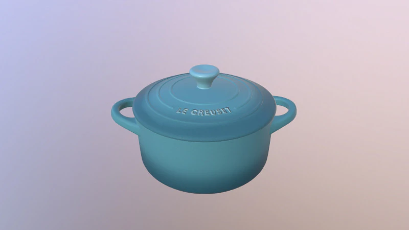 Кулінарний горщик 3D Модель .c4d .max .obj .3ds .fbx .stl .blend 